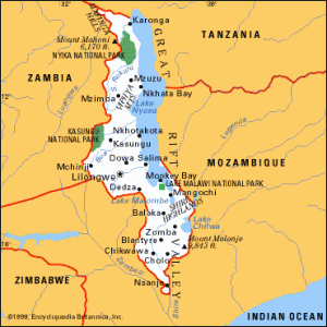 Map of Malawi