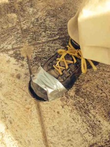 Brian's shoe