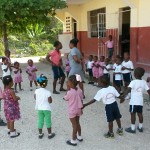 Class is out at the school
