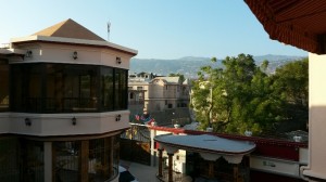 The view from our "home" after a long day's work!