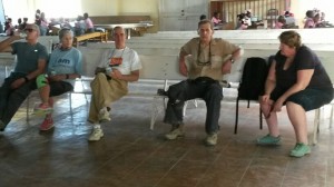 The group taking a break!