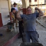Paul giving a muscle pose